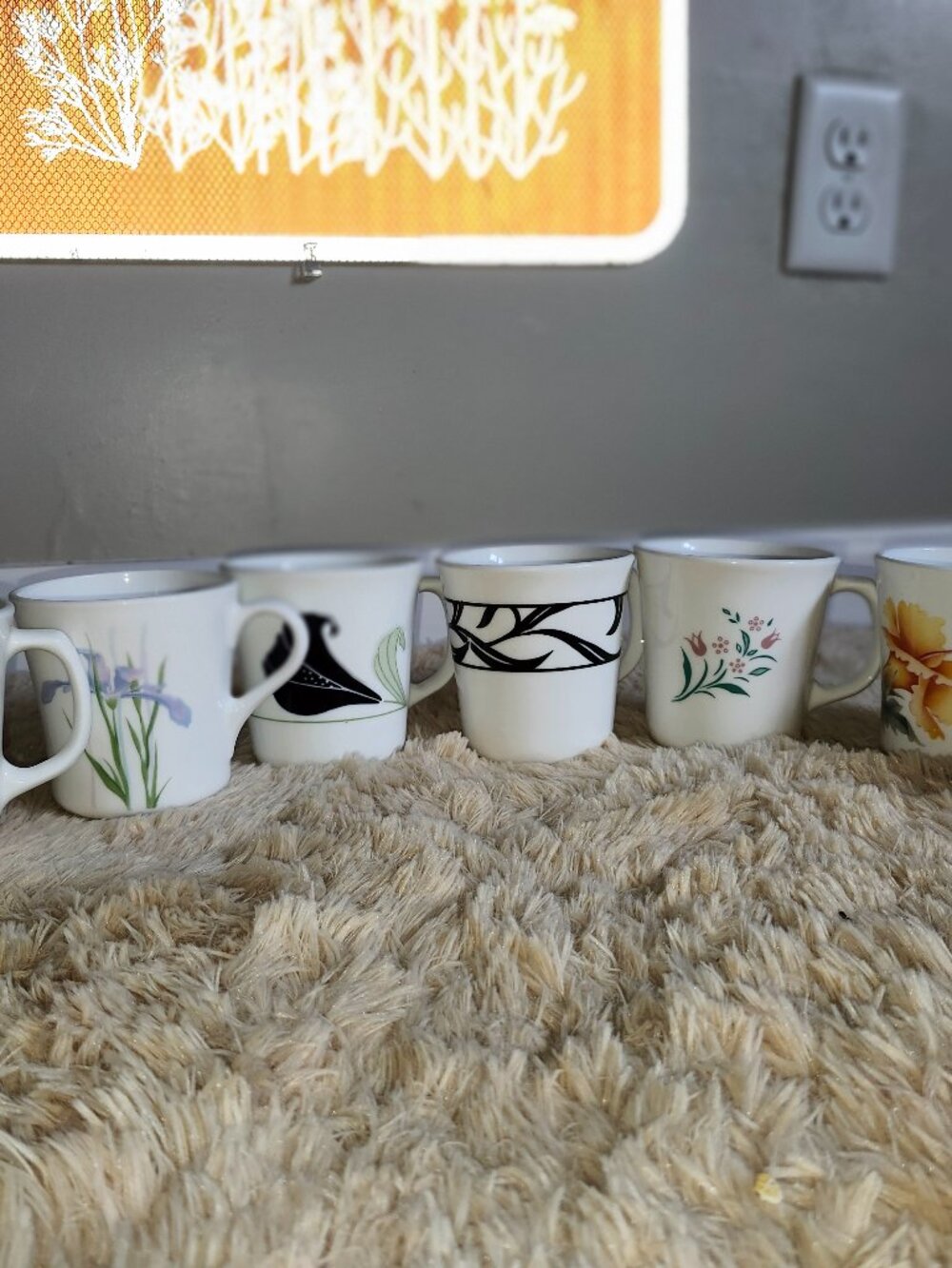 7 Corning mugs